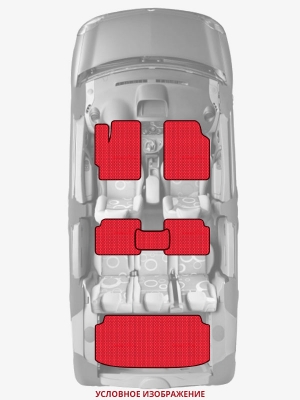 ЭВА коврики «Queen Lux» комплект для Ford F-Series (10G)